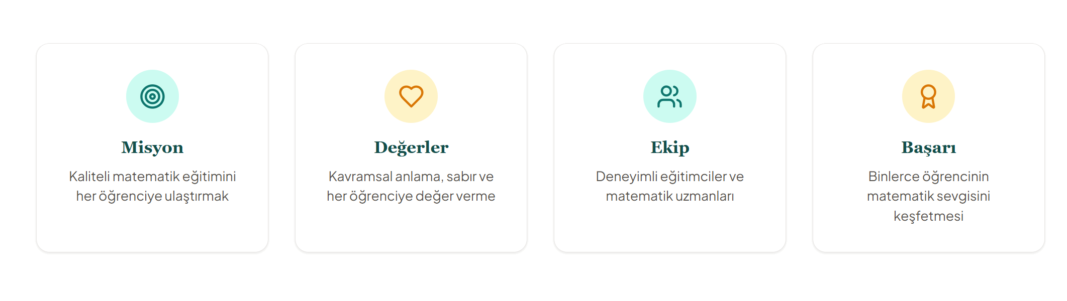 misyon, değerler, ekip, başarı.